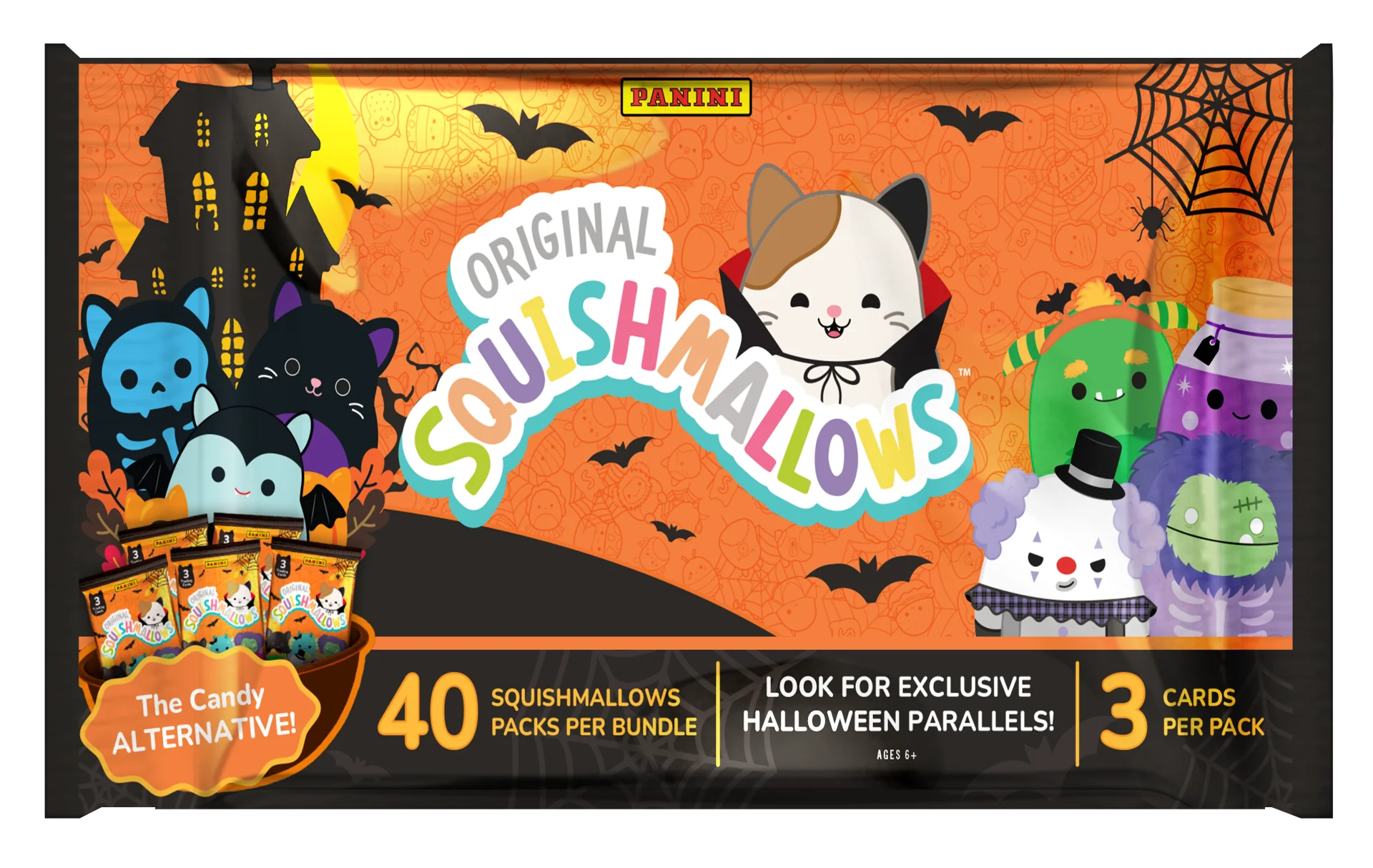 2025 Panini Squishmallows Halloween 40 Pack Box - 20 Box Case