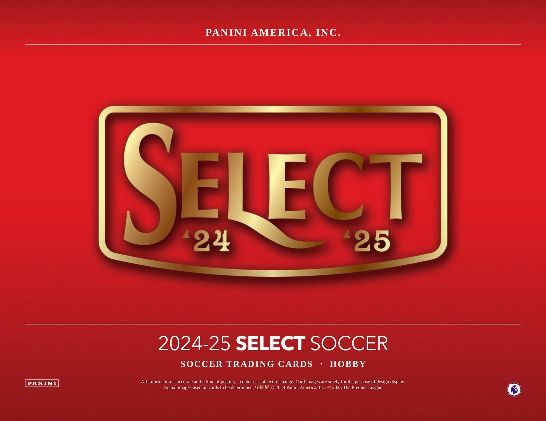 2024-25 Panini Select Premier League Soccer Hobby Mega 20 Box Case