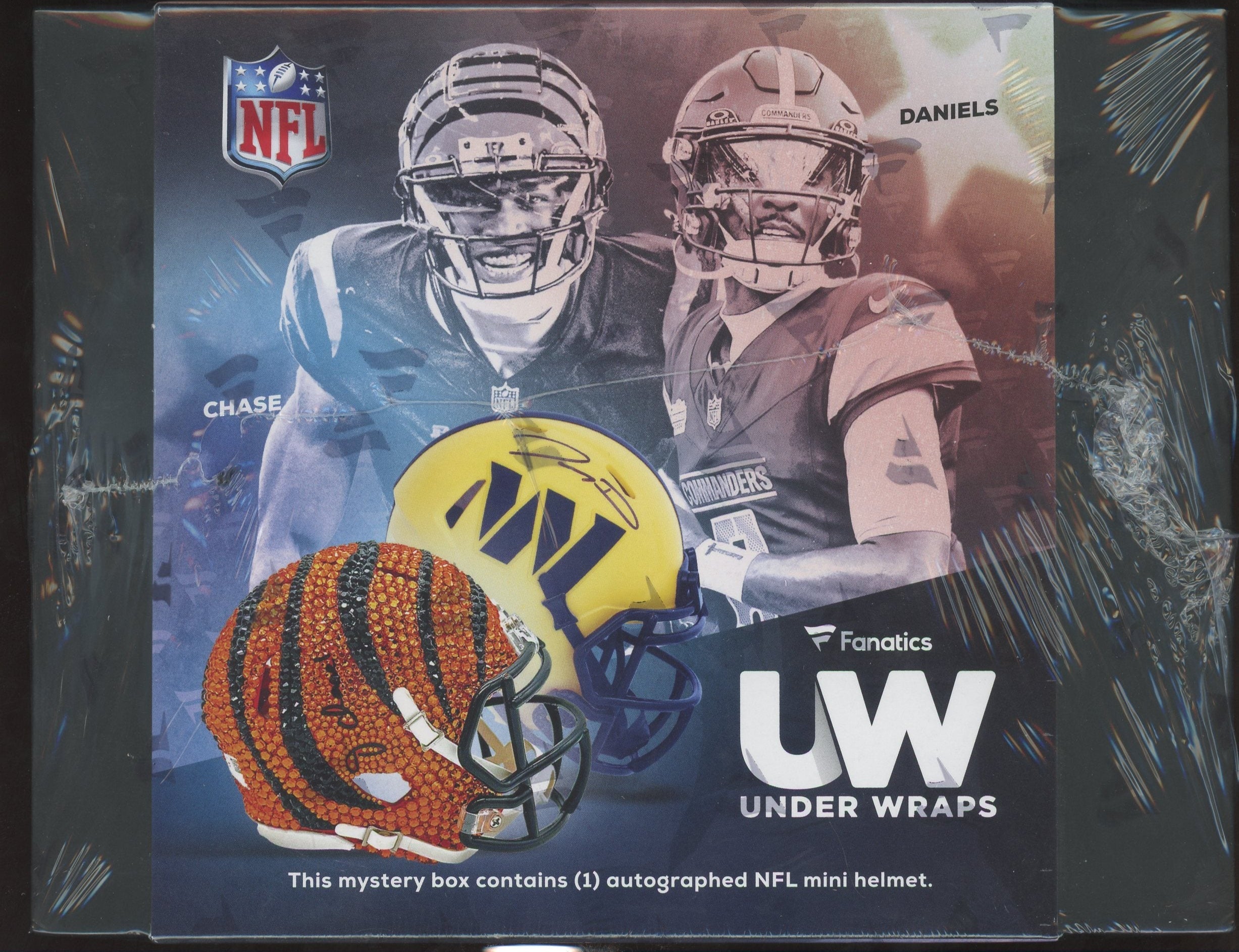 2025 Fanatics Under Wraps Mystery Autographed Mini Helmet