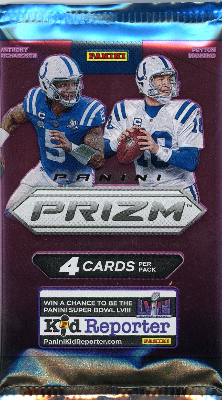 2023 Panini Prizm Football Hobby Blaster Pack (Orange Ice Prizms)